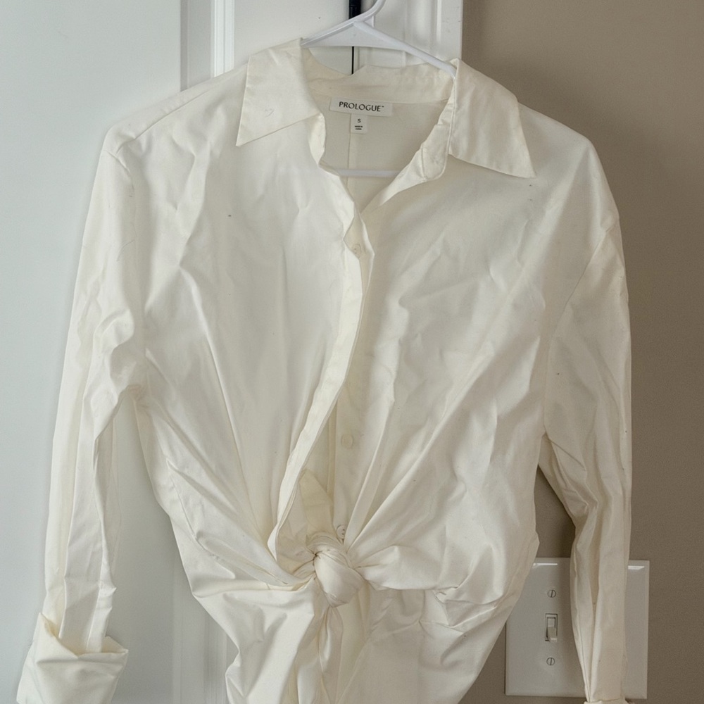 Prologue Women’s Cream Button Down Shirt
